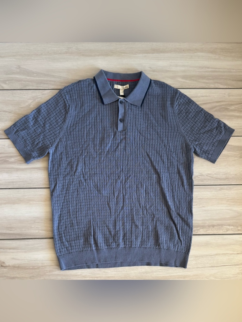 Hawker Rye Box Stitch Sweater Polo Blue Small NWT STITCH FIX